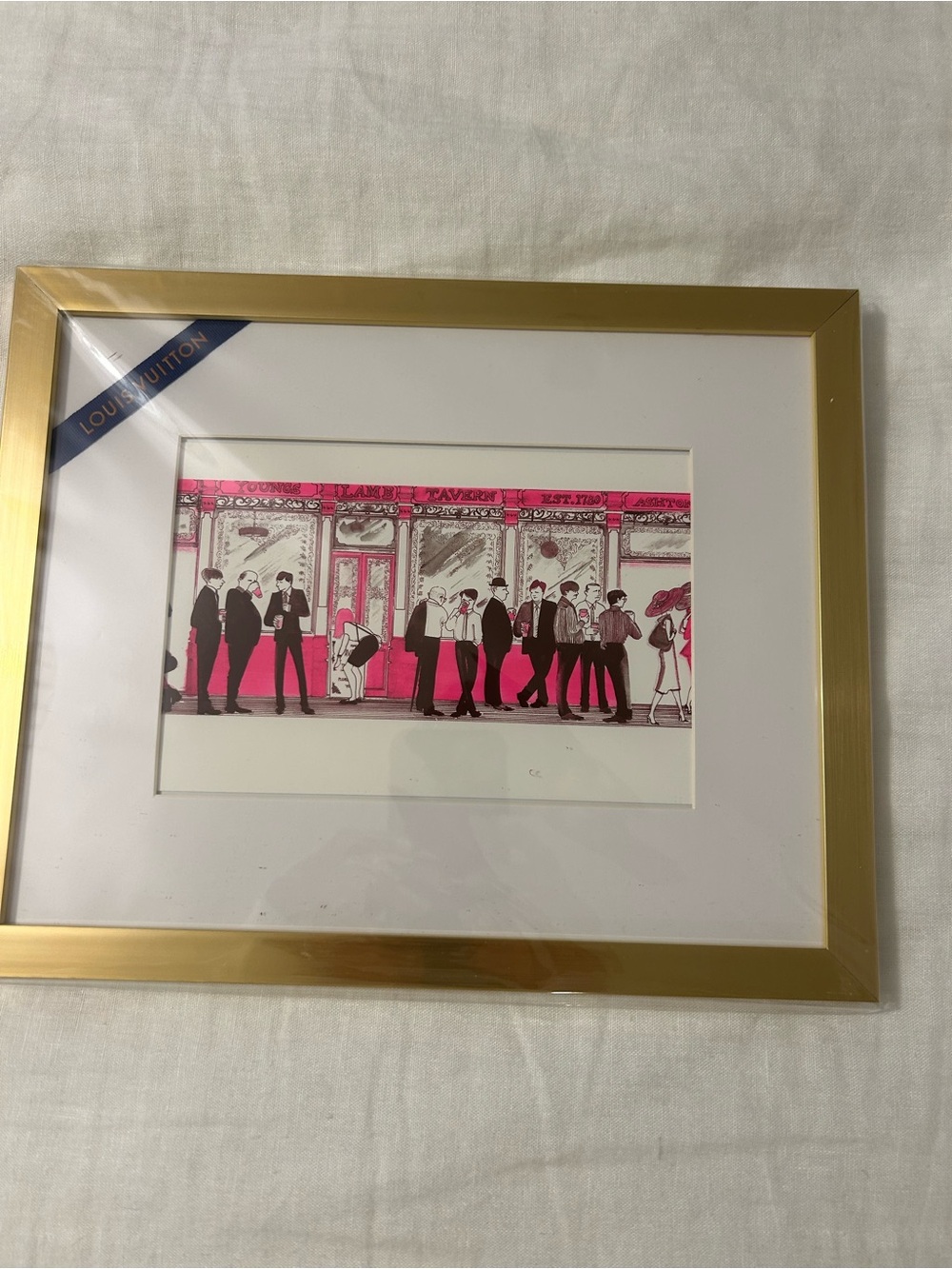 “London” Louis Vuitton X Ruben Toledo Authentic Framed Art